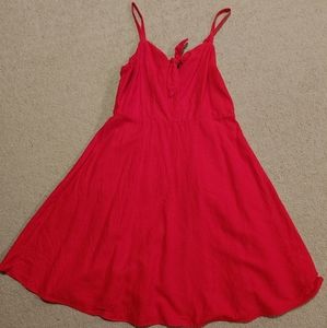 Red summer dress
